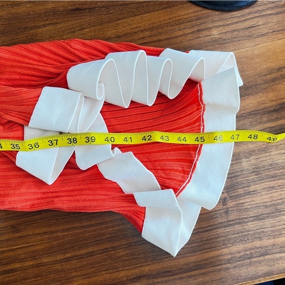 Esteban Cortazar Collective Orange Ribbed RTR Mini Tank Dress SIZE XS - Picture 16 of 16